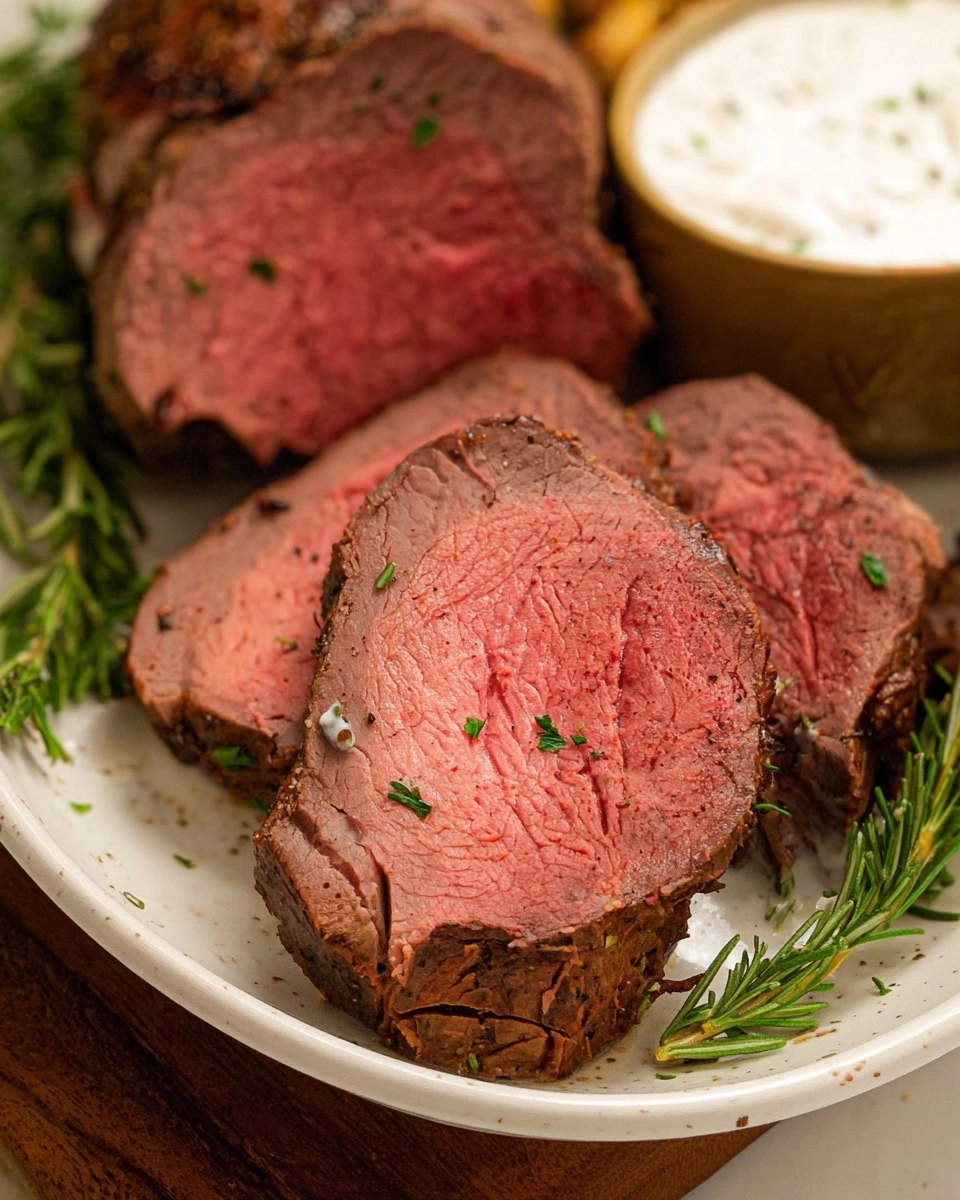 Best Smoked Beef Tenderloin with Creamy Horseradish Sauce