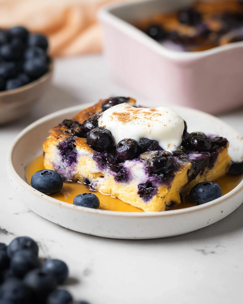 Blueberry Cottage Cheese Breakfast Bake