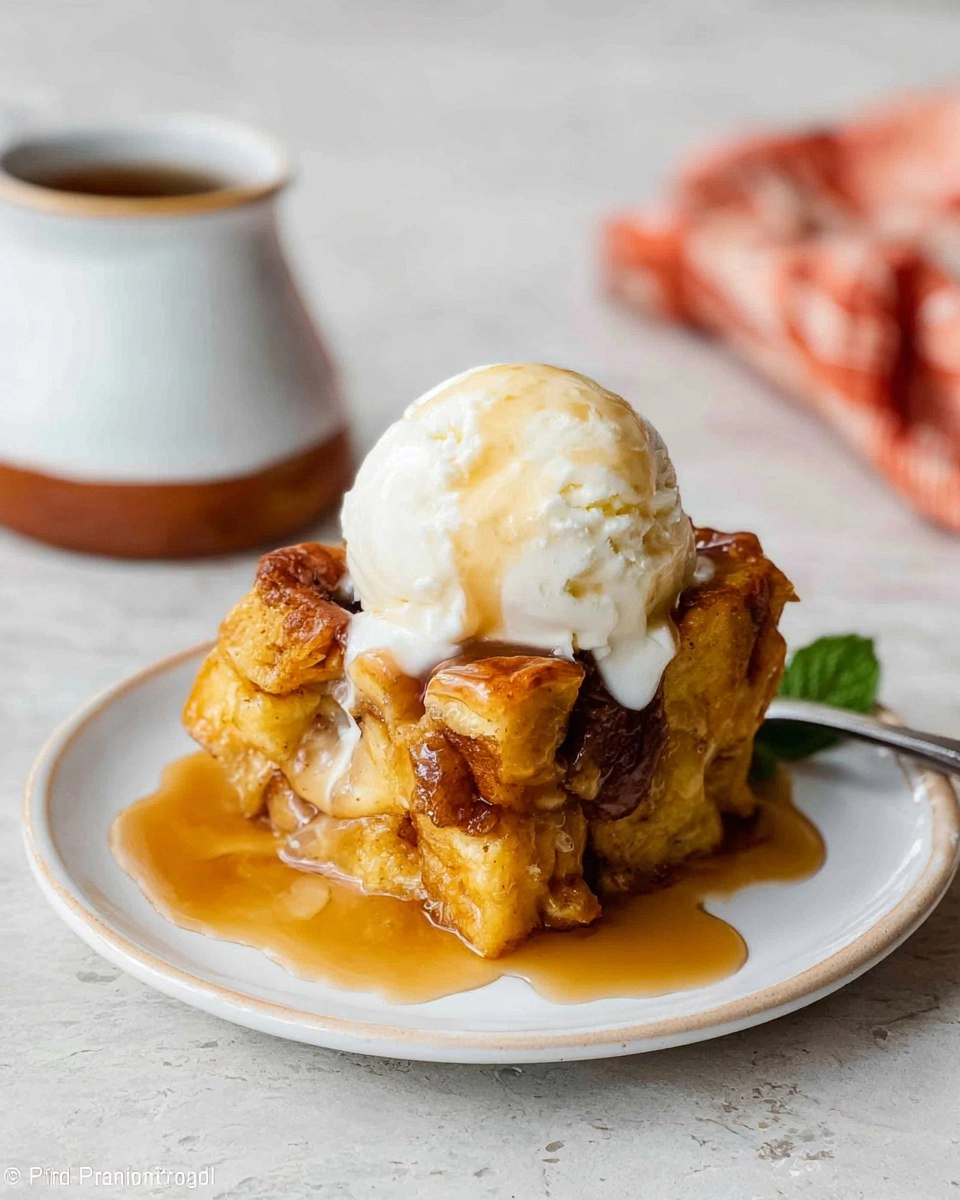 Bread Pudding with Butter Rum Sauce