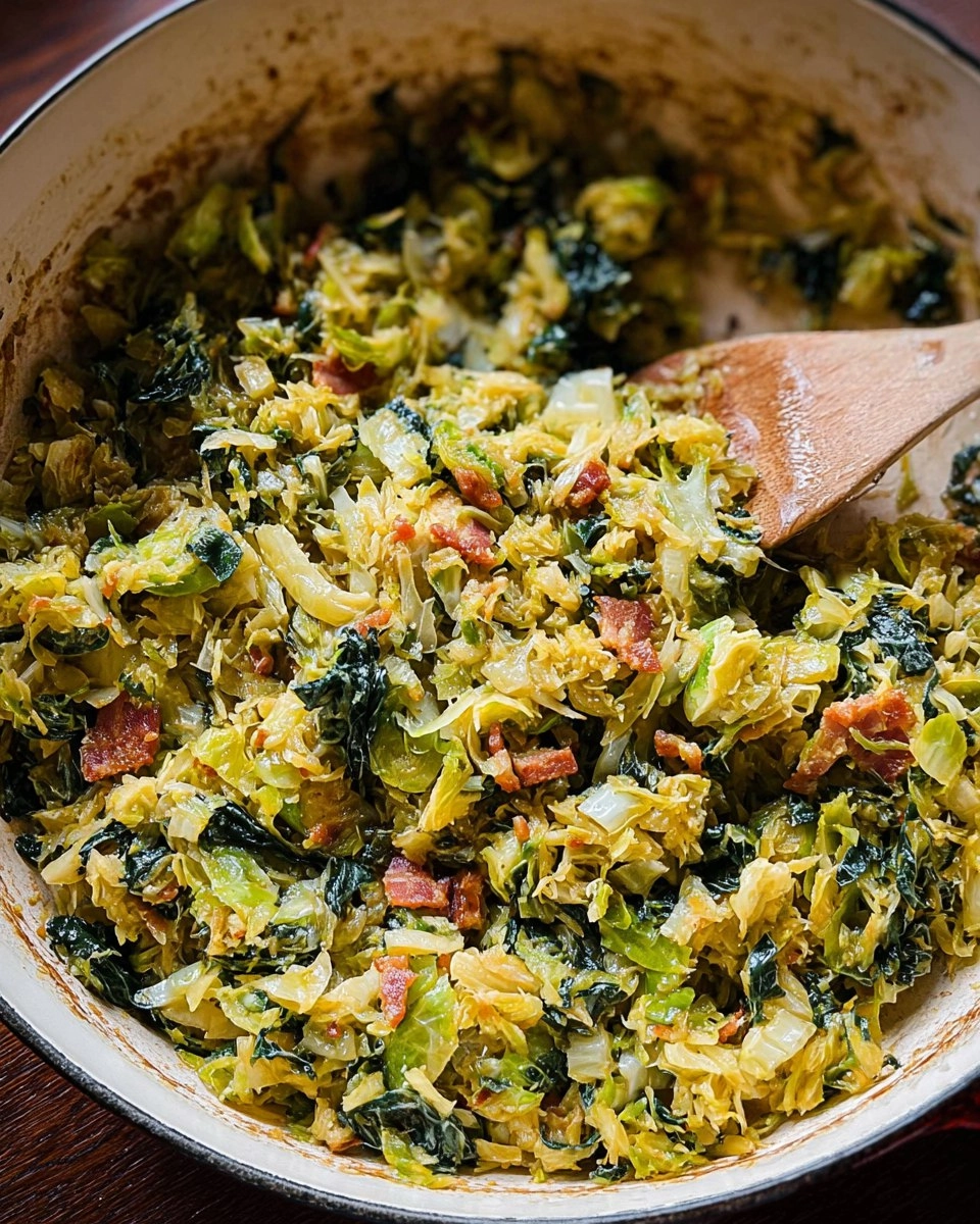 Caramelised Brussels Sprout Hash with Leeks and Pancetta