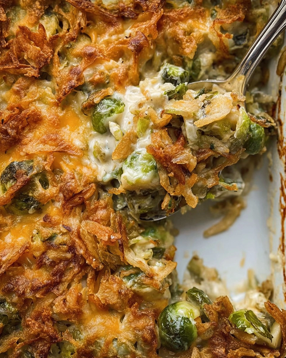 Cheesy Brussels Sprout Casserole