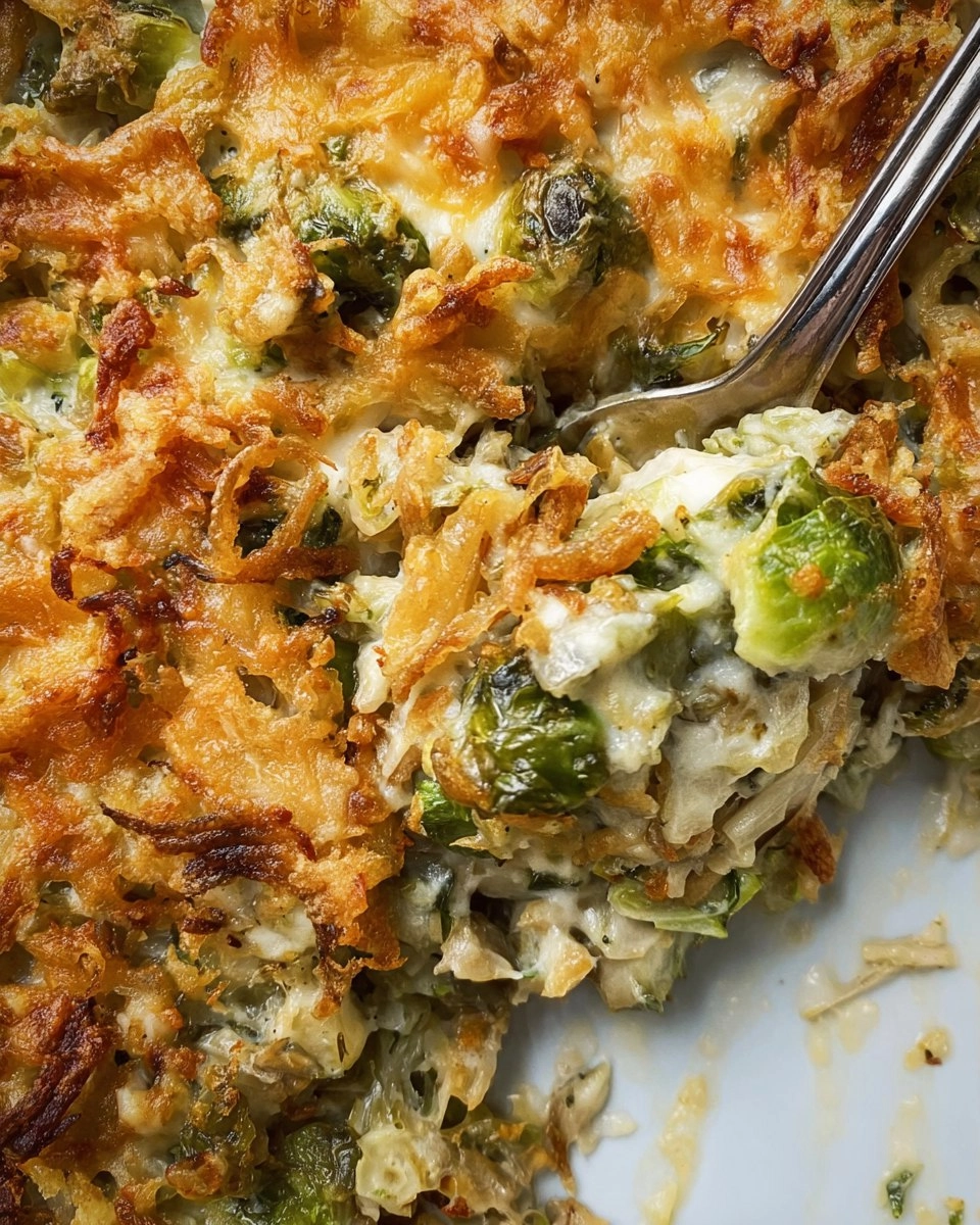 Cheesy Brussels Sprout Casserole