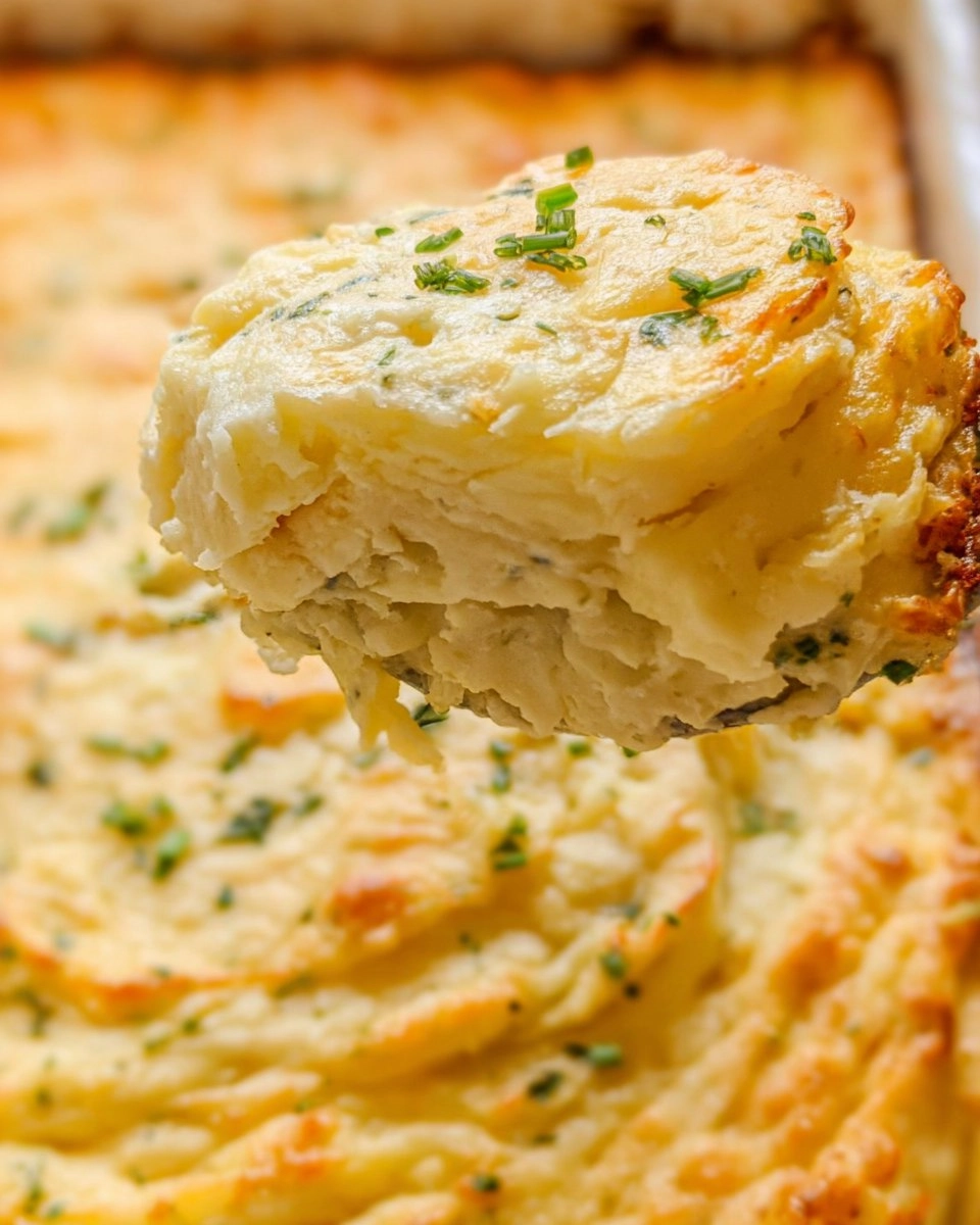 Cheesy Potato Soufflé