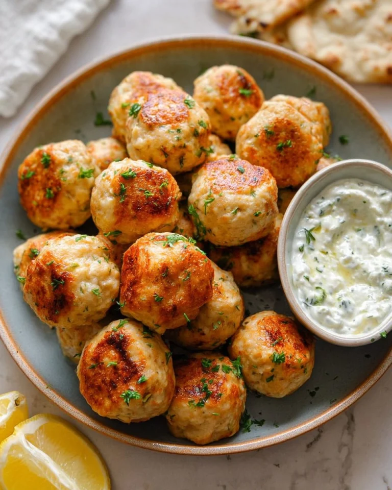 Chicken-Feta-Meatballs-with-Tzatziki-Dip-Recipe