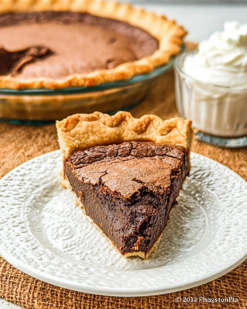 Classic Chocolate Chess Pie