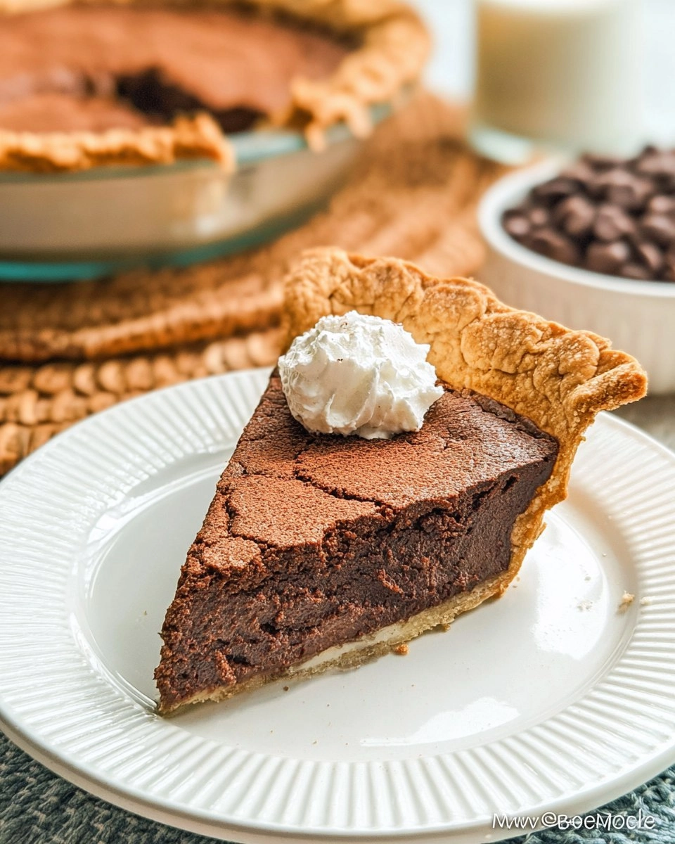 Classic Chocolate Chess Pie