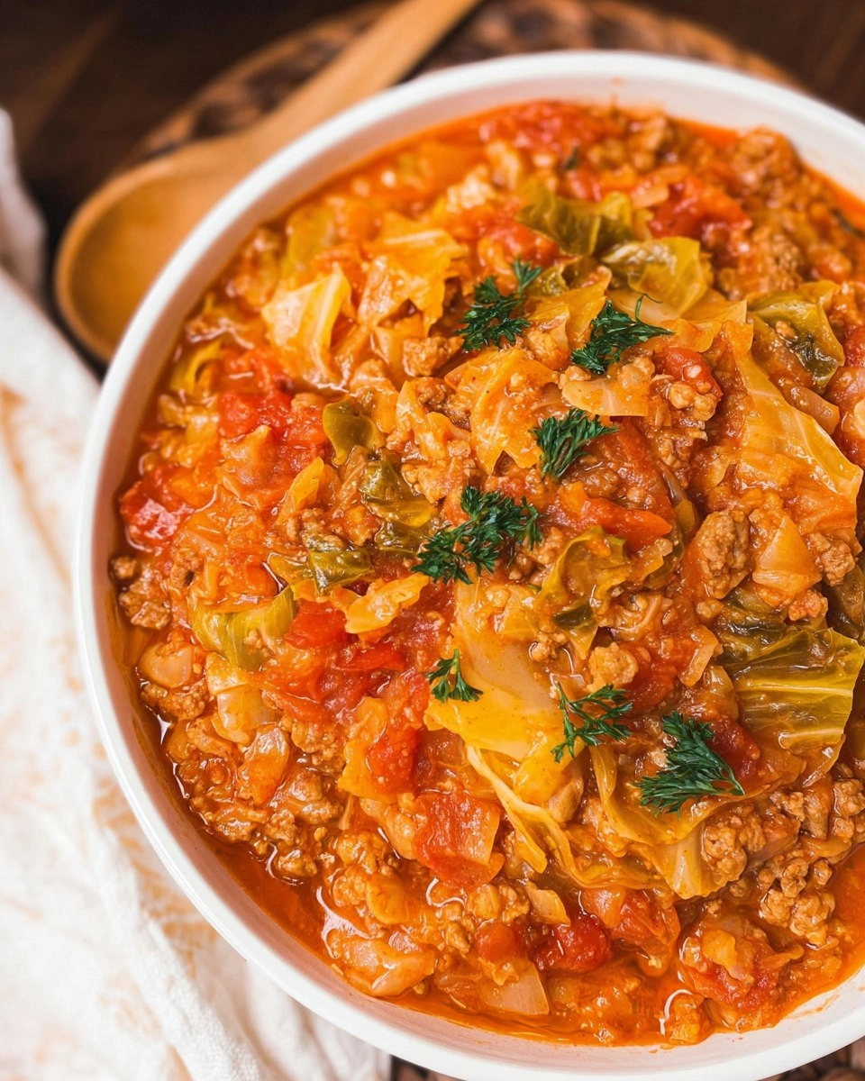 Crockpot Cabbage Roll Soup