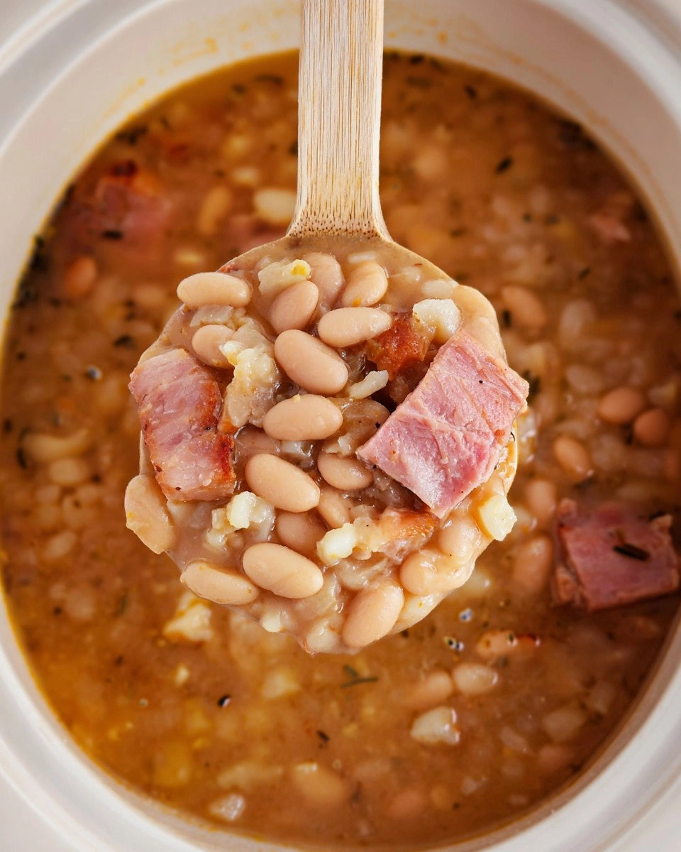 Crockpot Ham Bean Soup