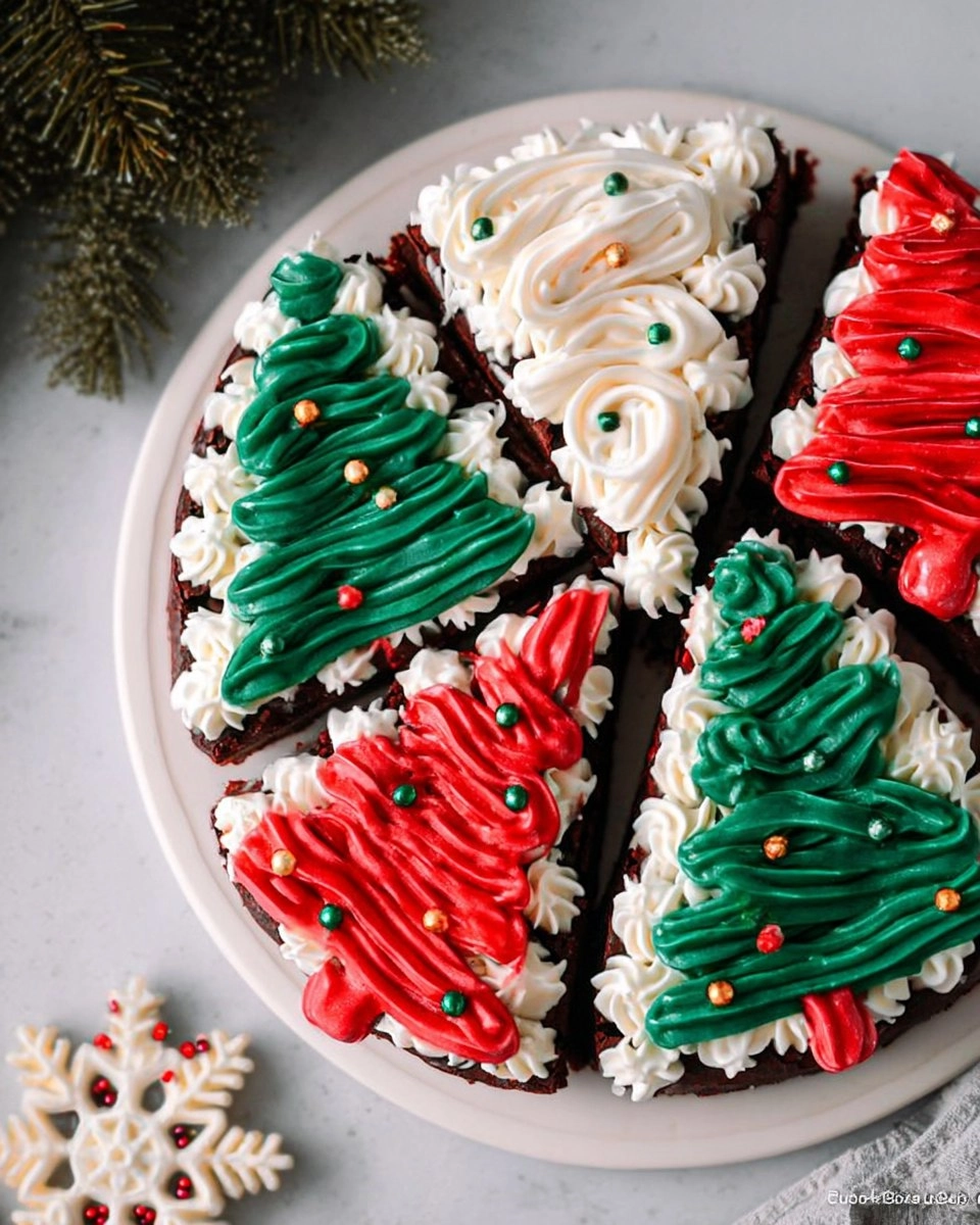 Frosted Christmas Brownies 71 Frosted Christmas Brownies