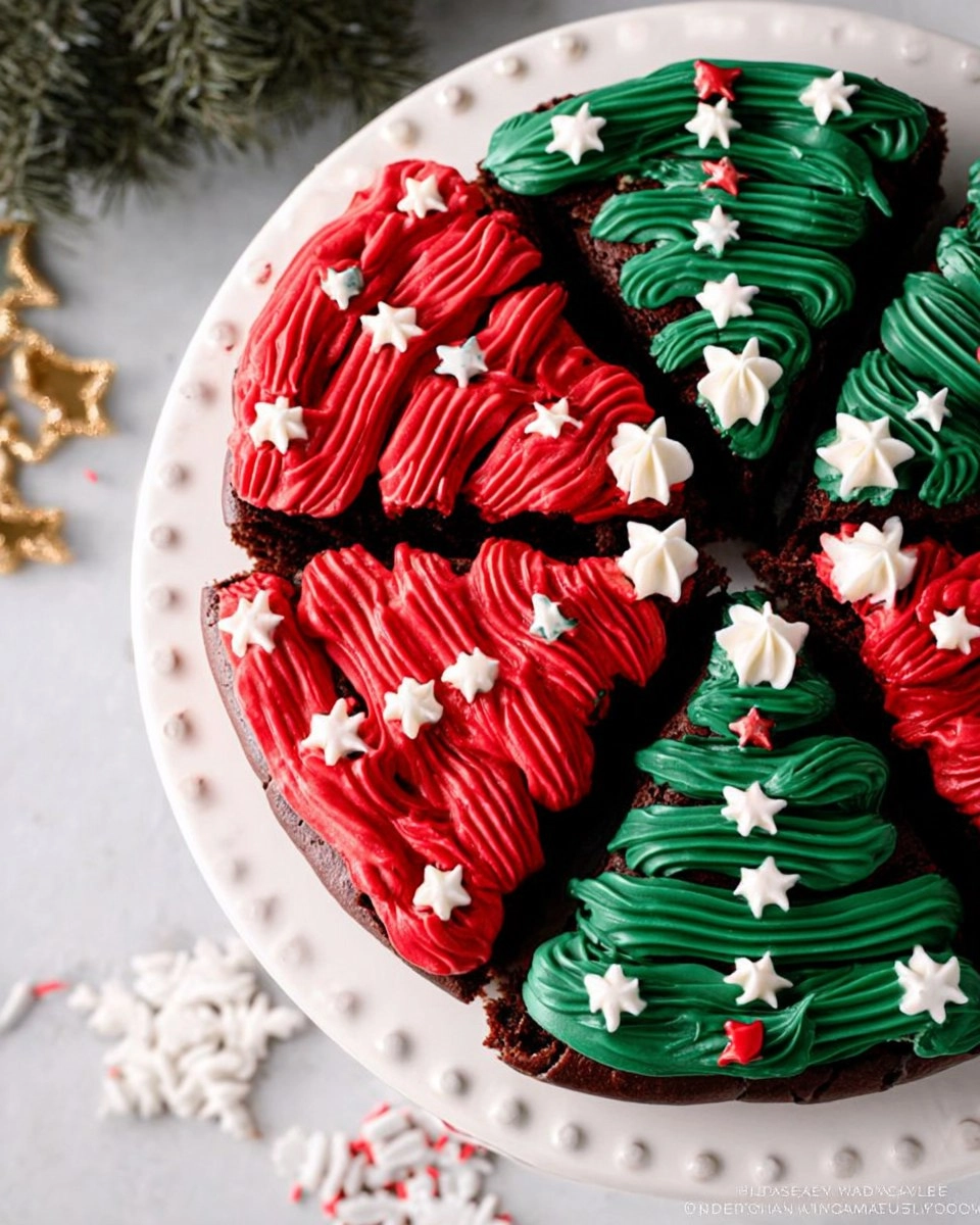 Frosted Christmas Brownies 72 Frosted Christmas Brownies