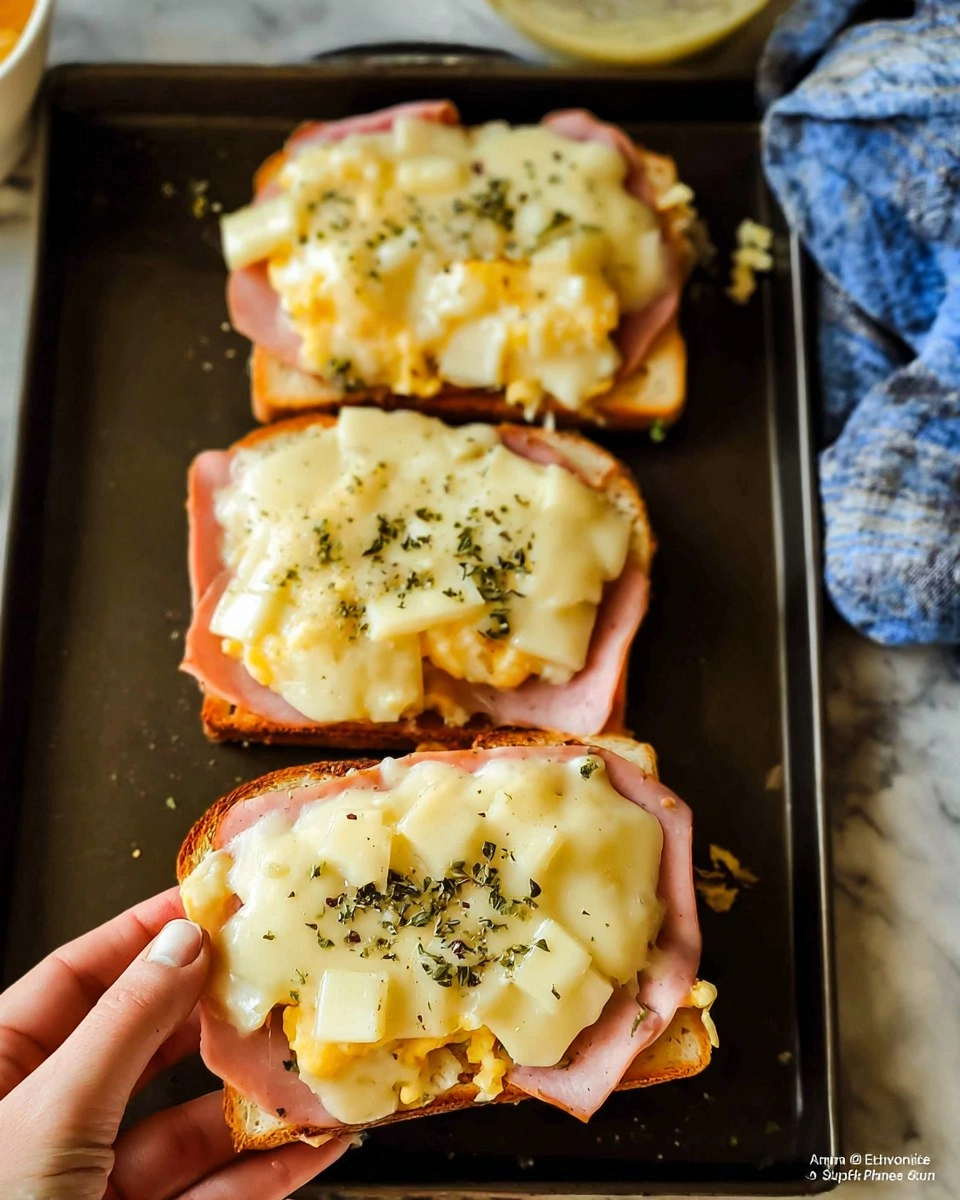 Ham, Egg and Cheese Toast