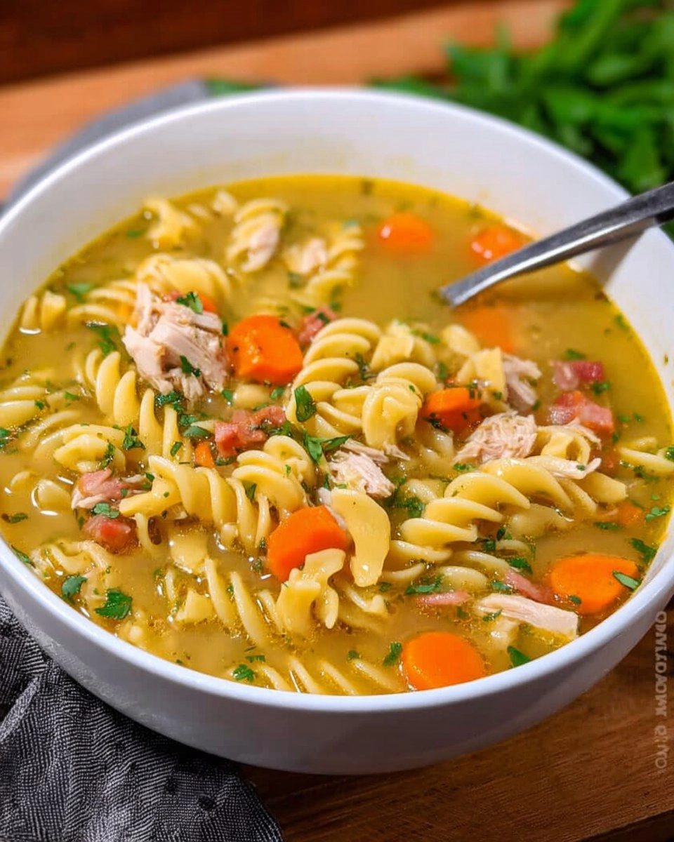 Leftover Turkey Noodle Soup