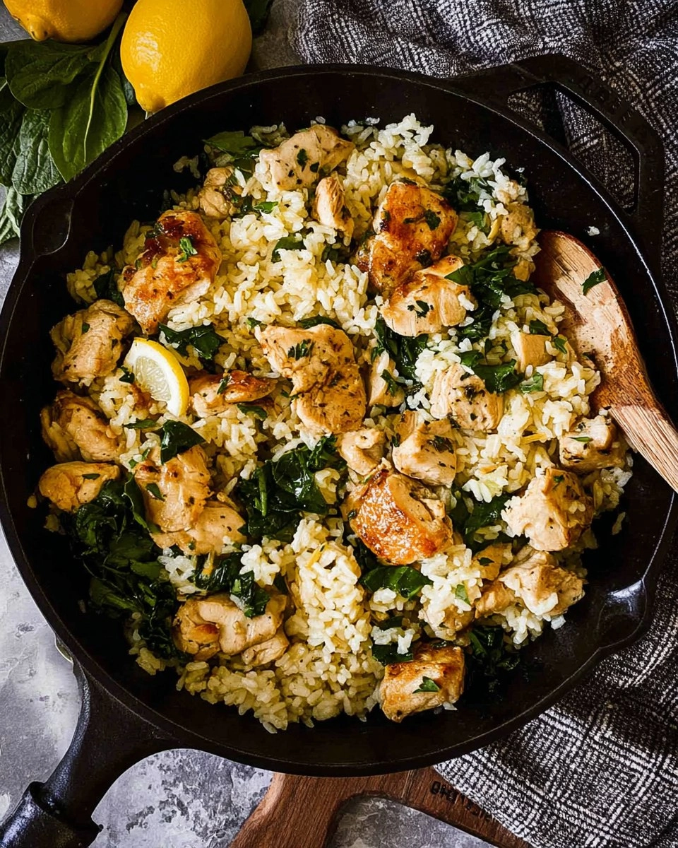Lemon Chicken Rice Skillet