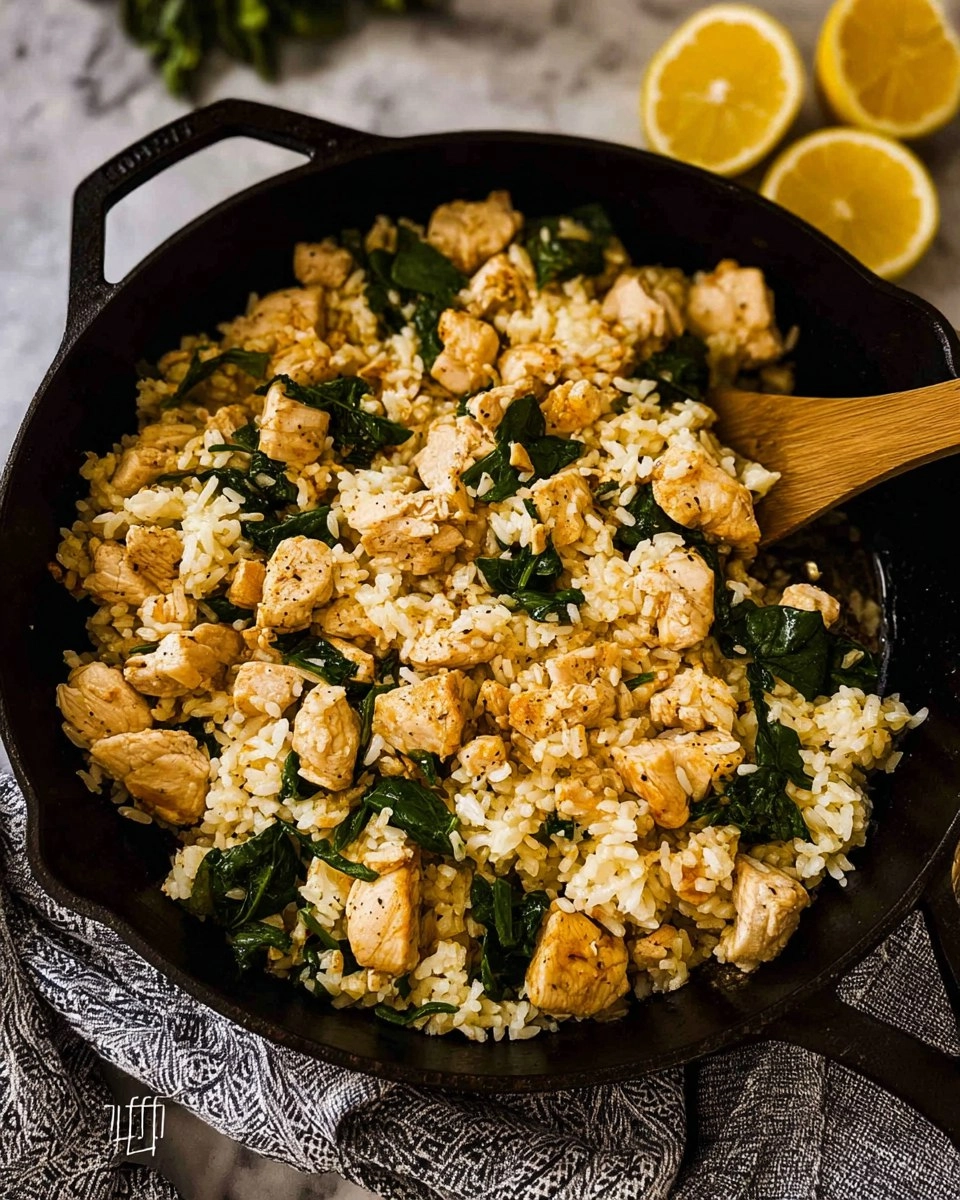 Lemon Chicken Rice Skillet