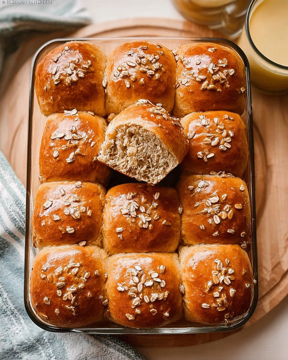 Oatmeal Molasses Dinner Rolls