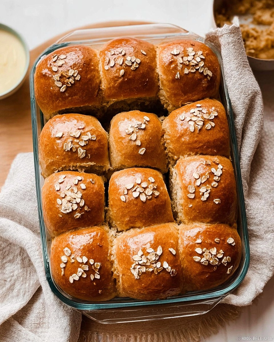 Oatmeal Molasses Dinner Rolls