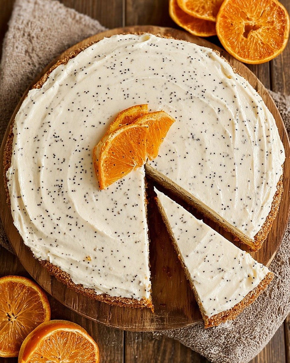 Orange Poppyseed Cake with Cream Cheese Frosting