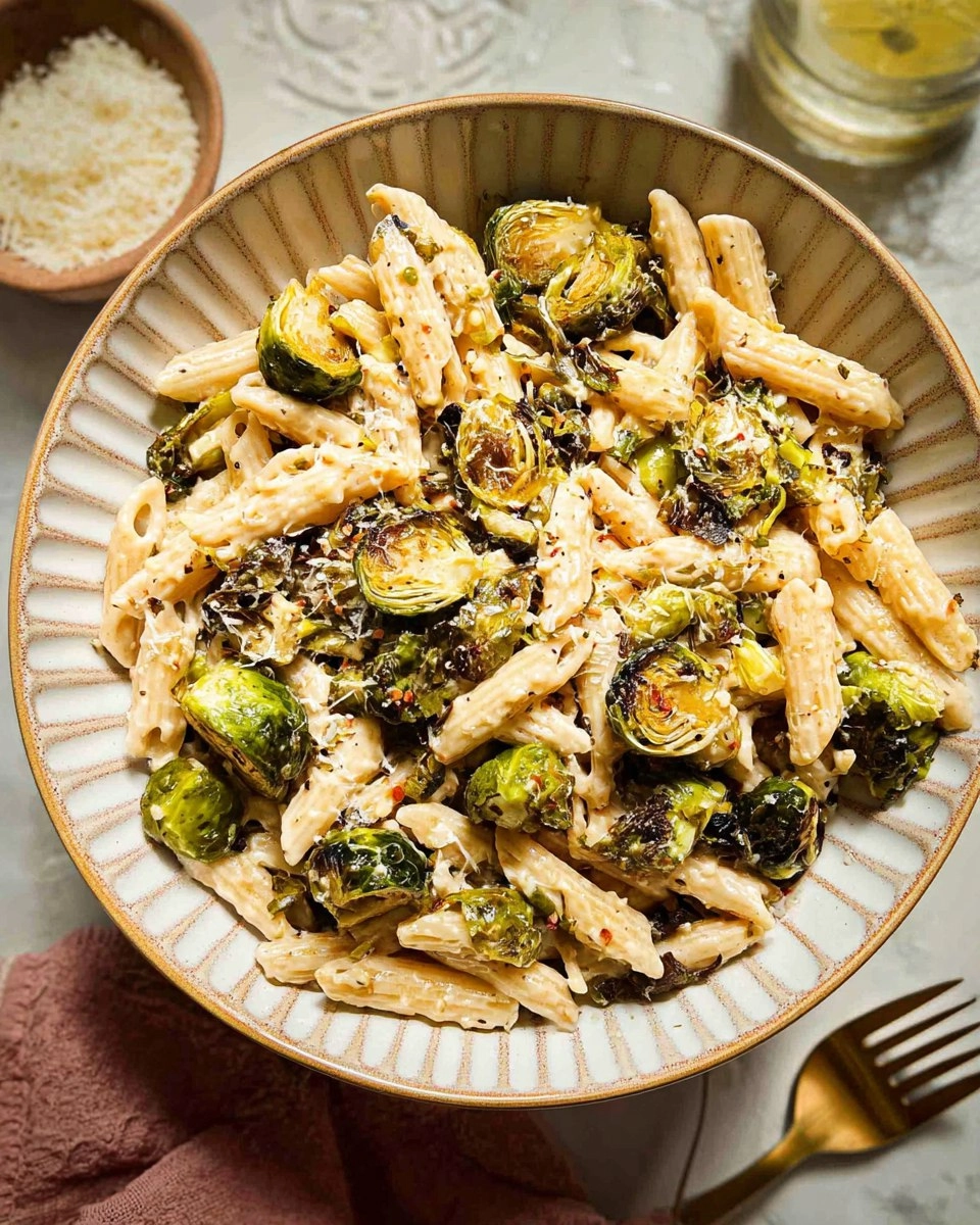 Roasted Brussels Sprouts Pasta