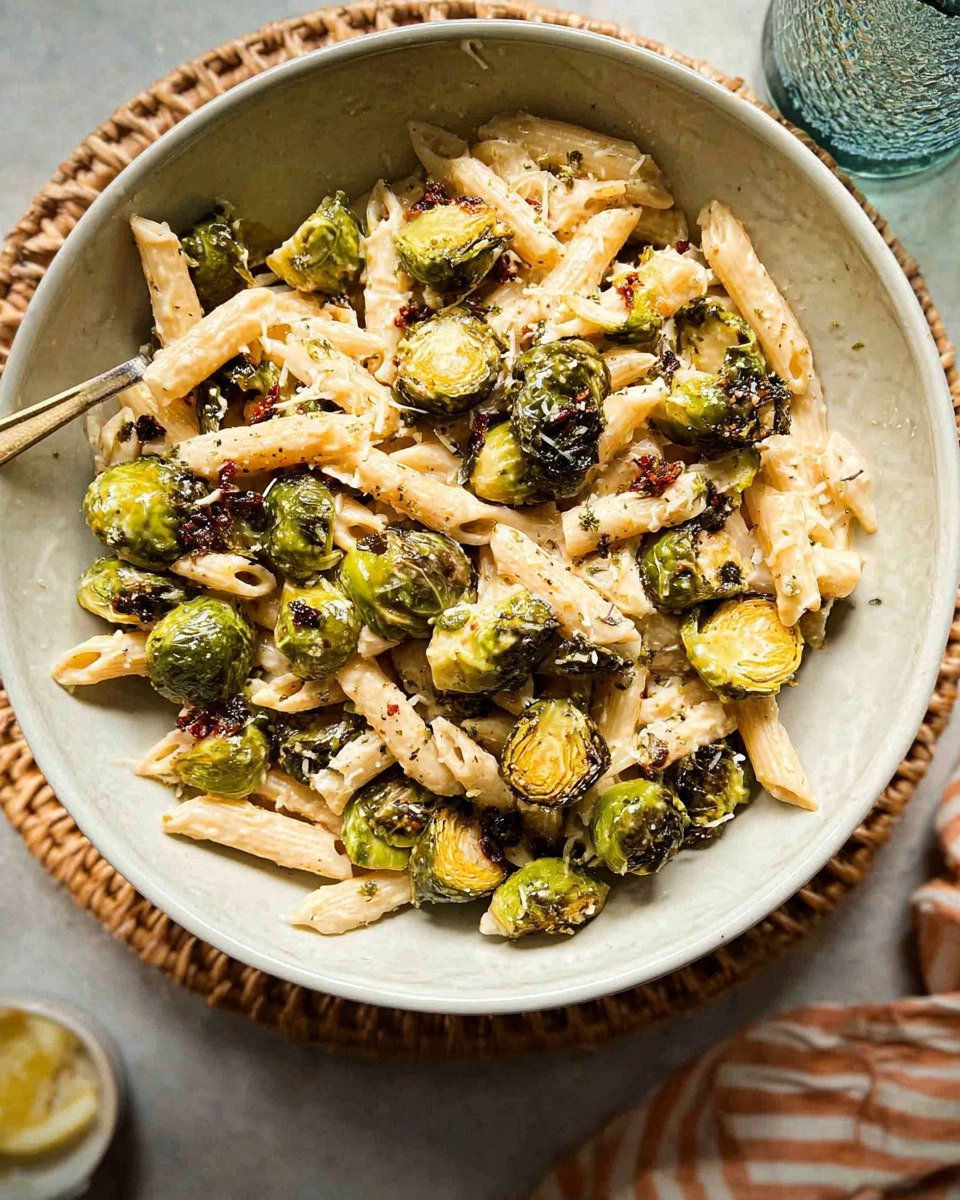 Roasted Brussels Sprouts Pasta
