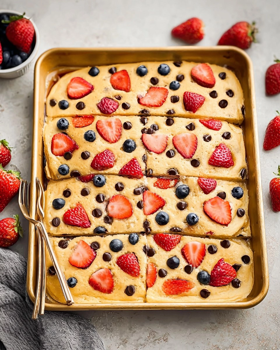 Sheet Pan Pancakes (Made with Kodiak Mix)