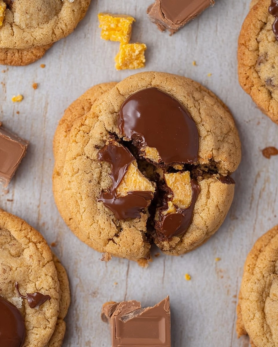 Soft Chewy Crumbl Butterfinger Cookies Copycat