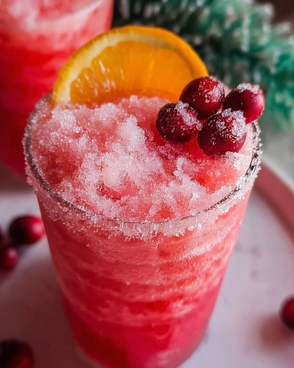 Sparkling Christmas Slush Drink