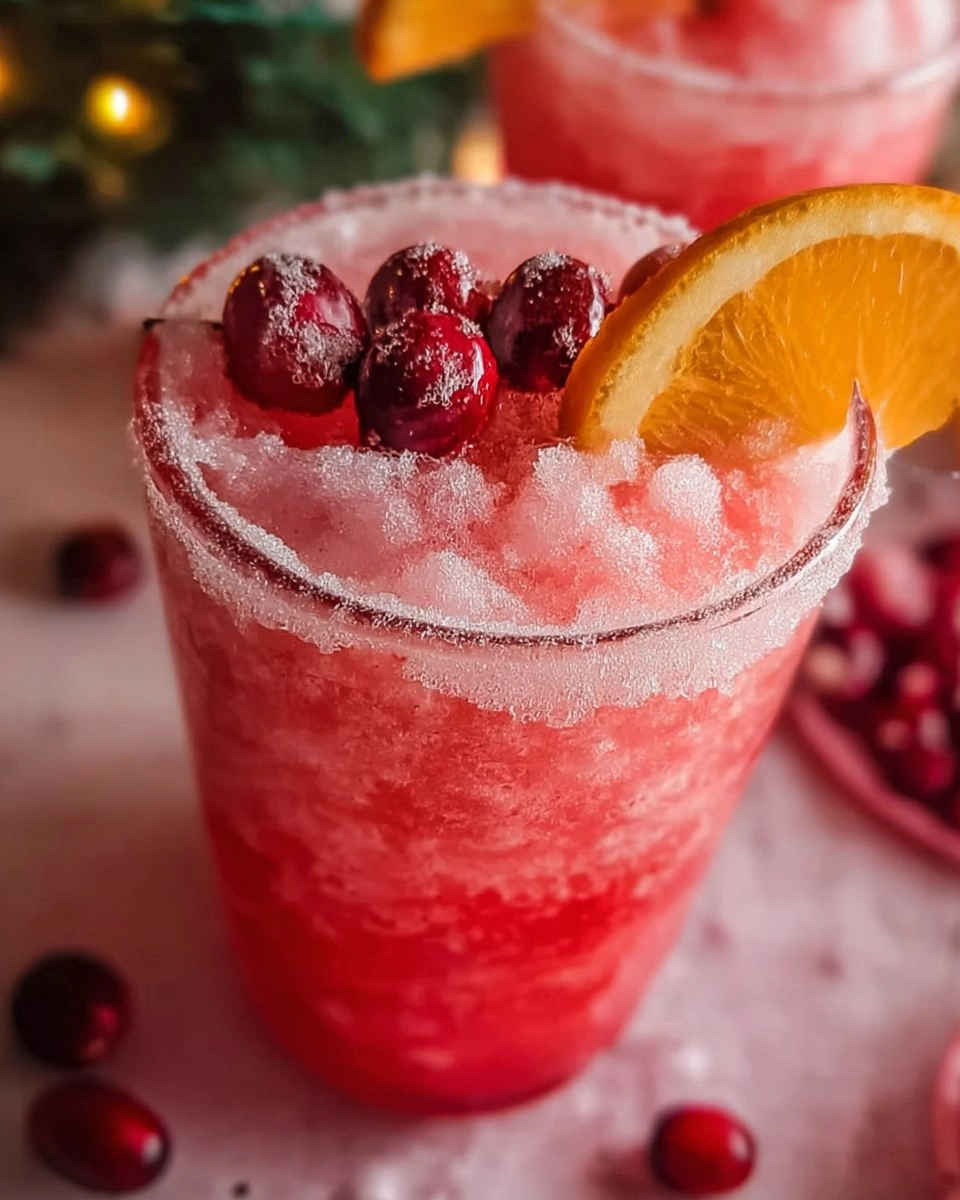 Sparkling Christmas Slush Drink
