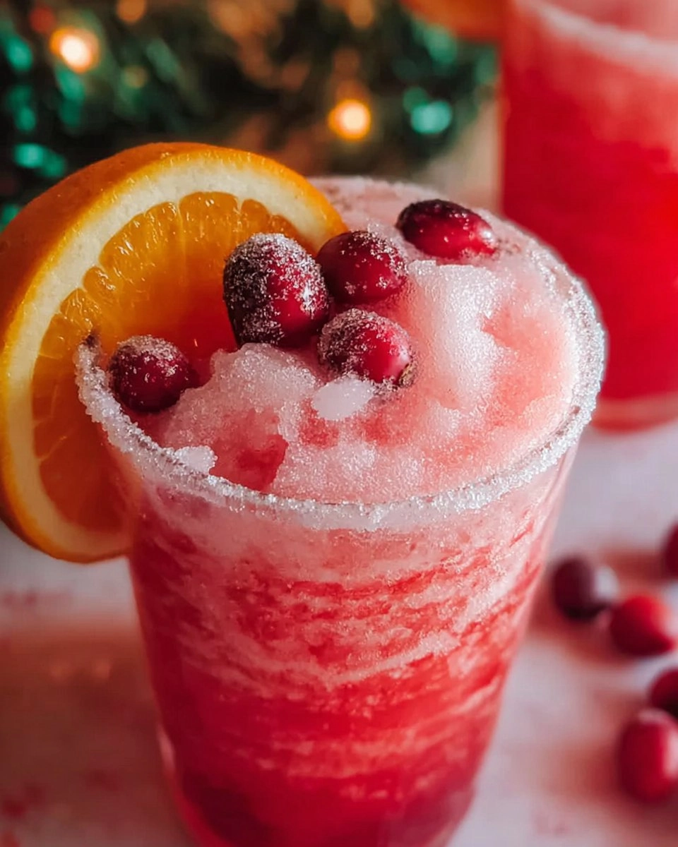 Sparkling Christmas Slush Drink