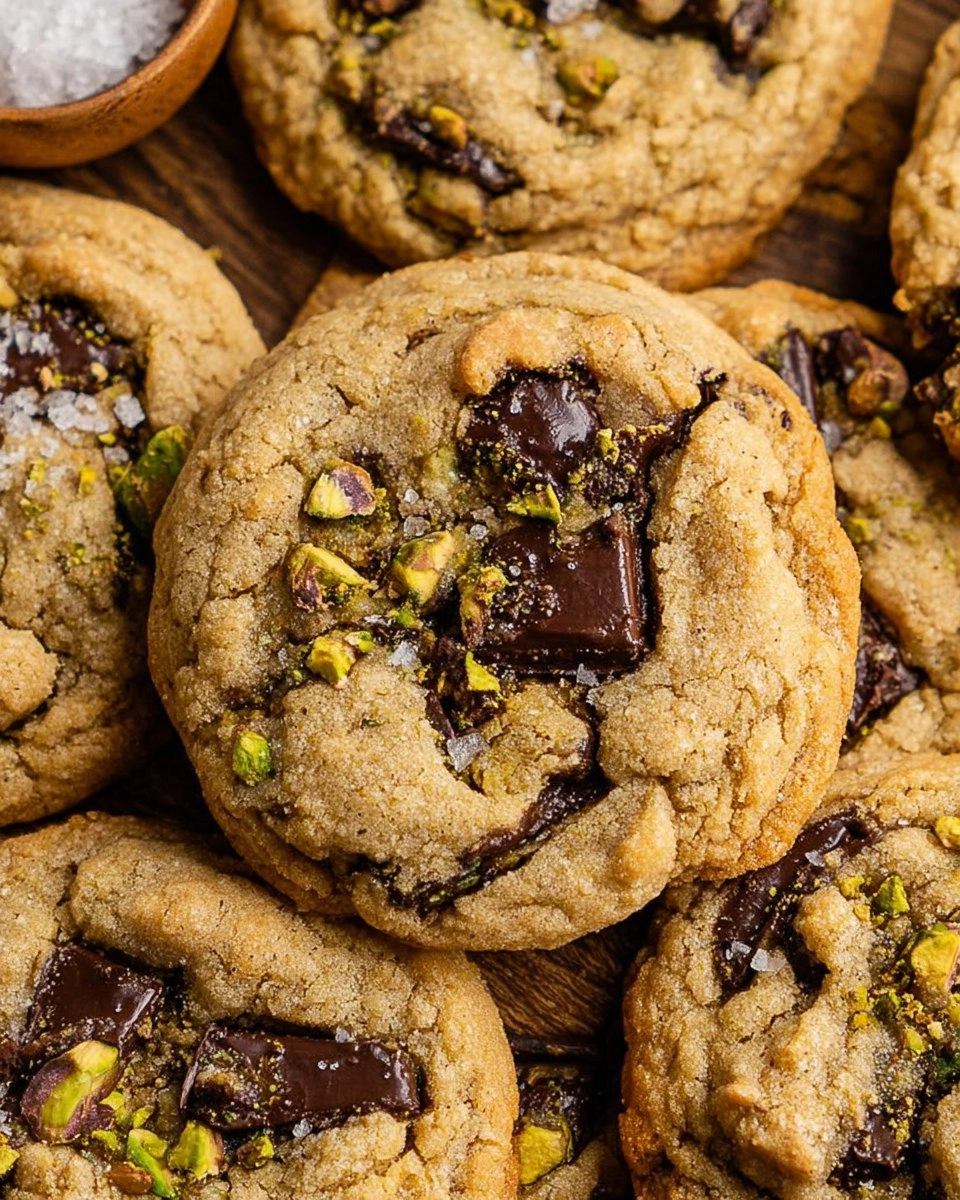 Vegan Olive Oil, Pistachio, Chocolate Chunk Cookies
