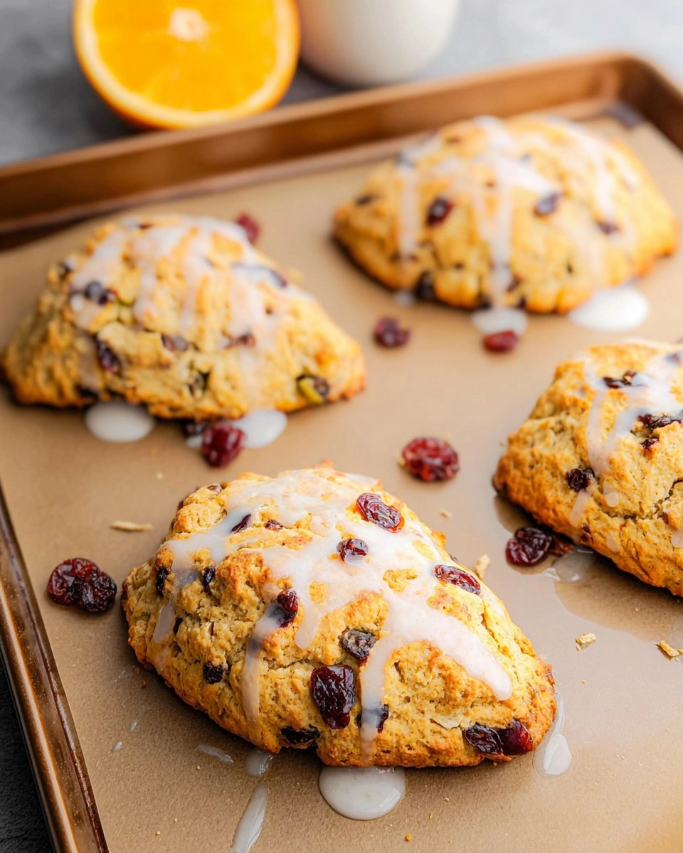 Almond Flour Cranberry Orange Scones