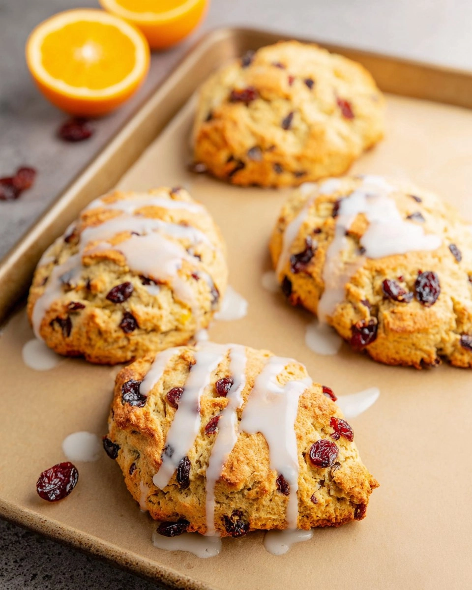 Almond Flour Cranberry Orange Scones