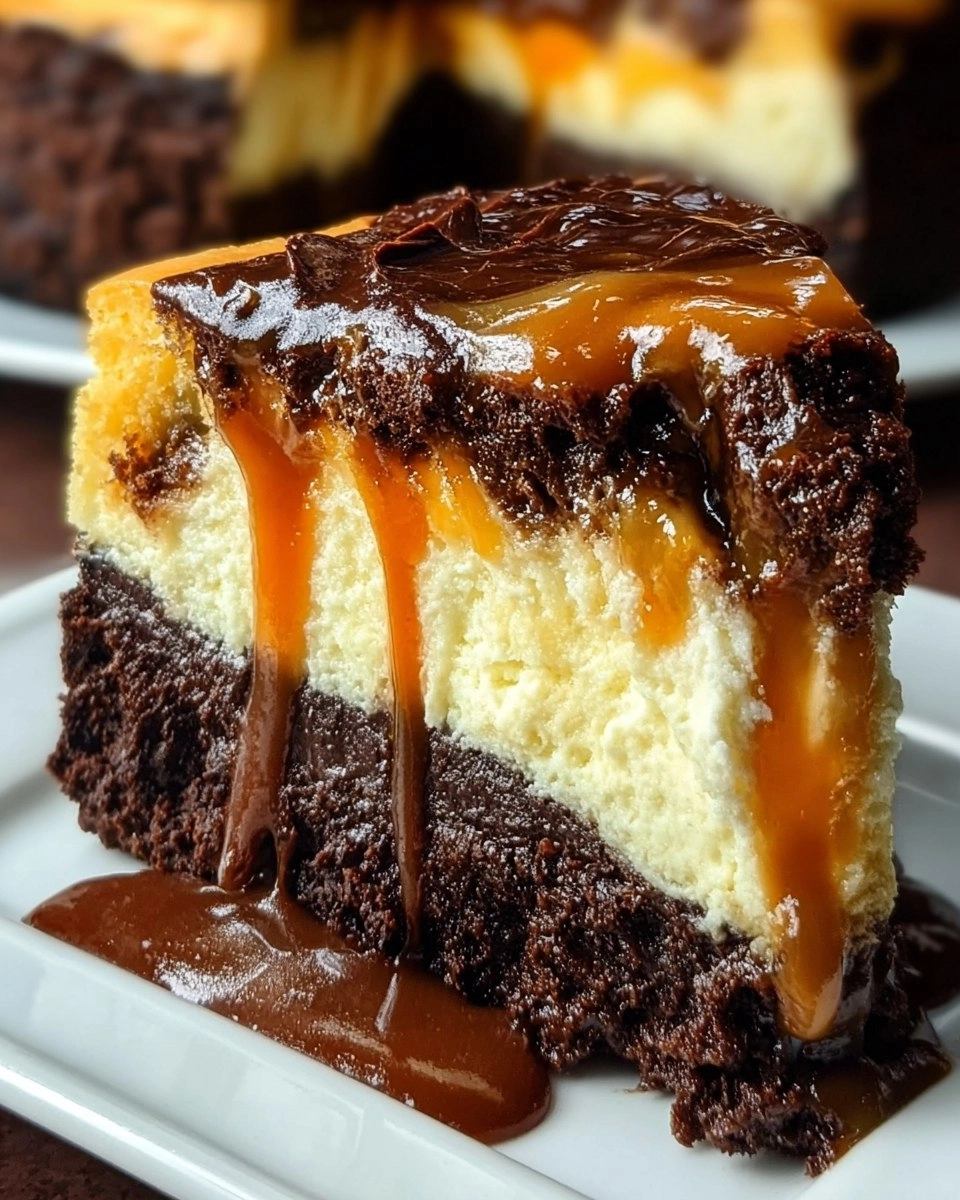 Caramel Brownie Cheesecake Bliss