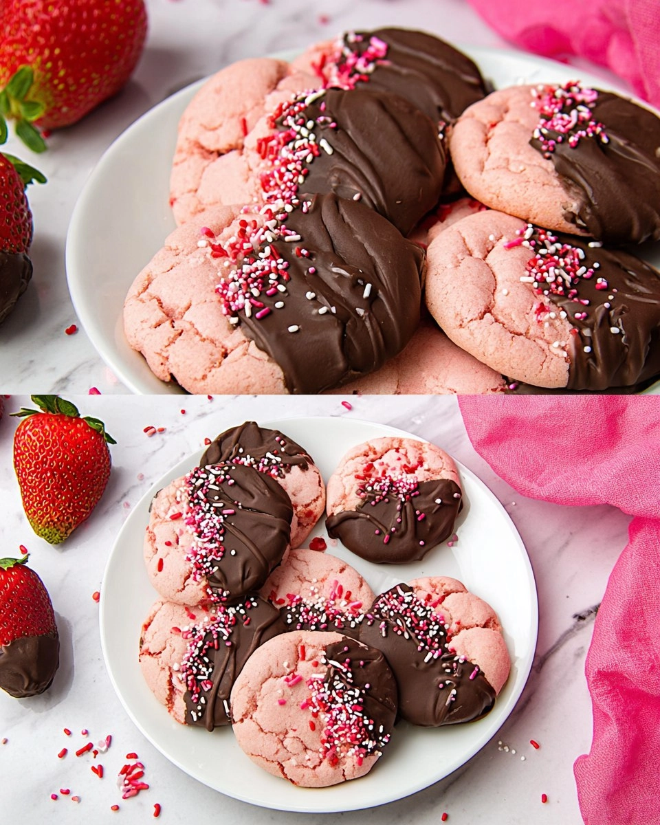 Chocolate Covered Strawberry Cookies