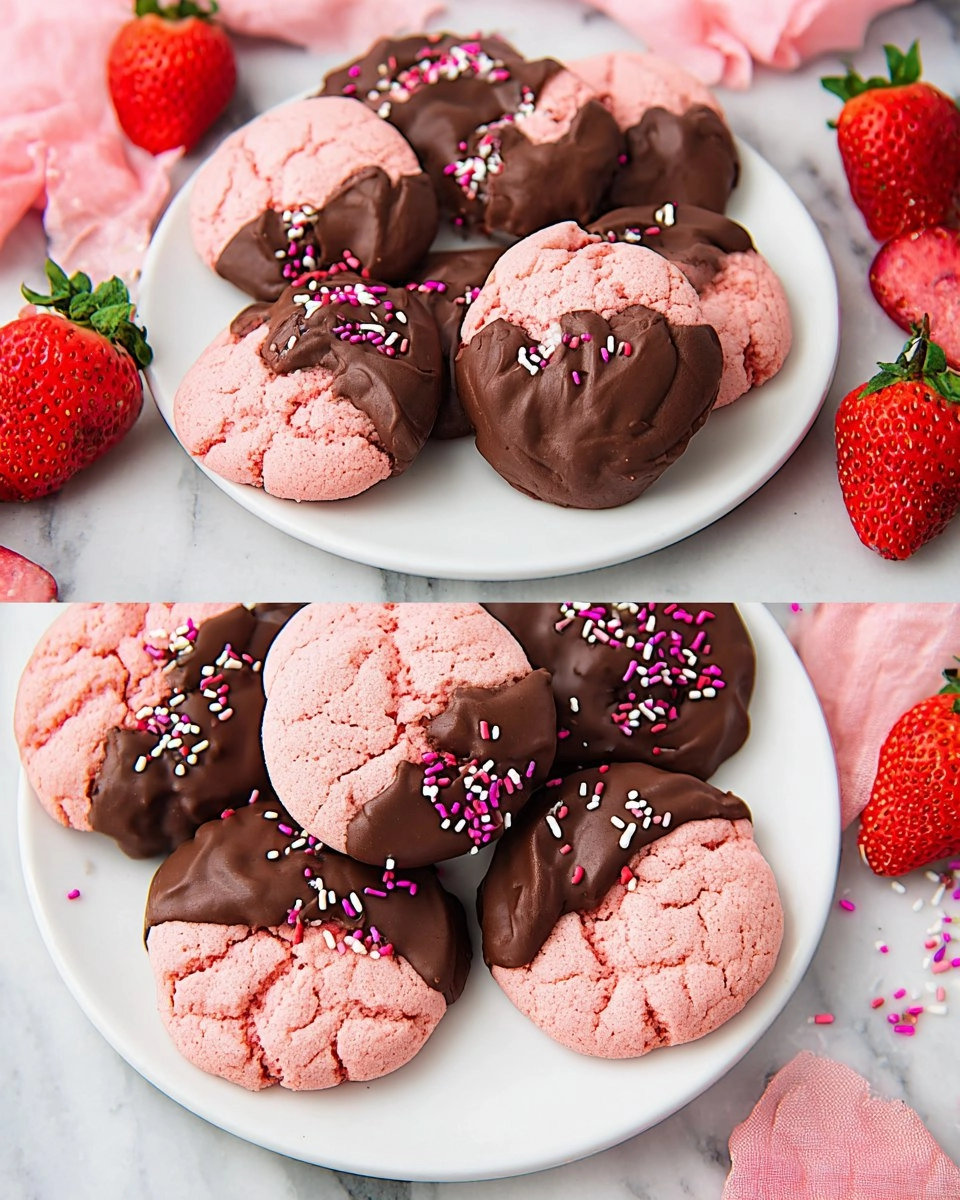 Chocolate Covered Strawberry Cookies