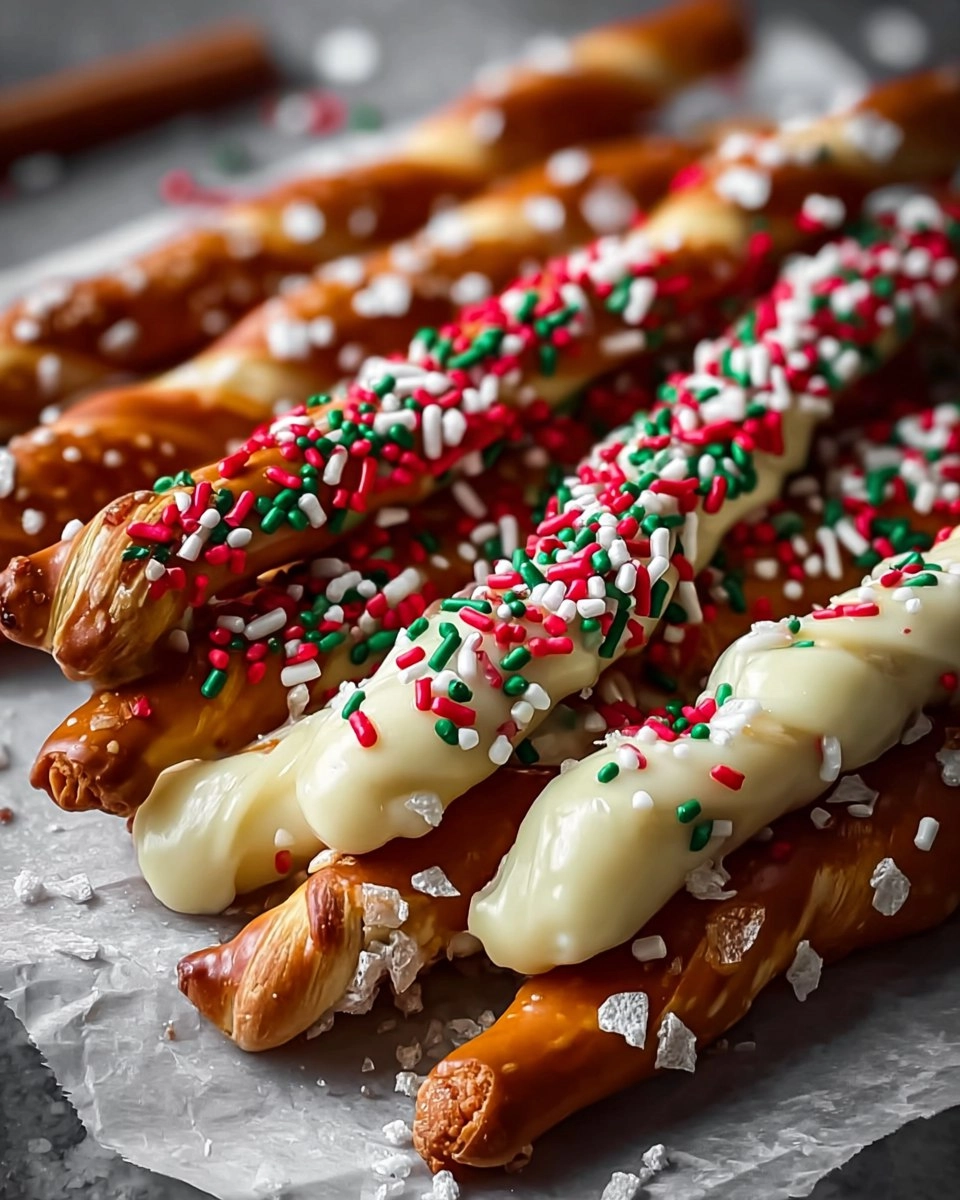 Christmas Pretzel Rods