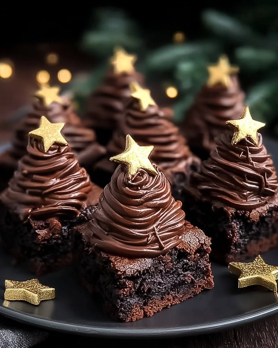 Christmas Tree Brownies with Chocolate Buttercream Bliss 116 Christmas Tree Brownies with Chocolate Buttercream Bliss