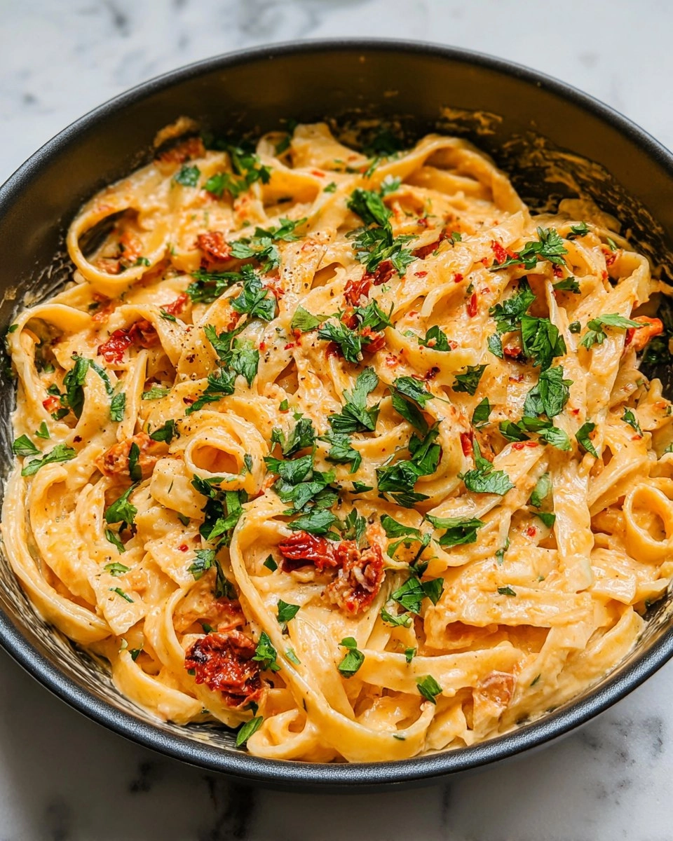 Creamy Vegan Sun-Dried Tomato Pasta 111 Creamy Vegan Sun-Dried Tomato Pasta