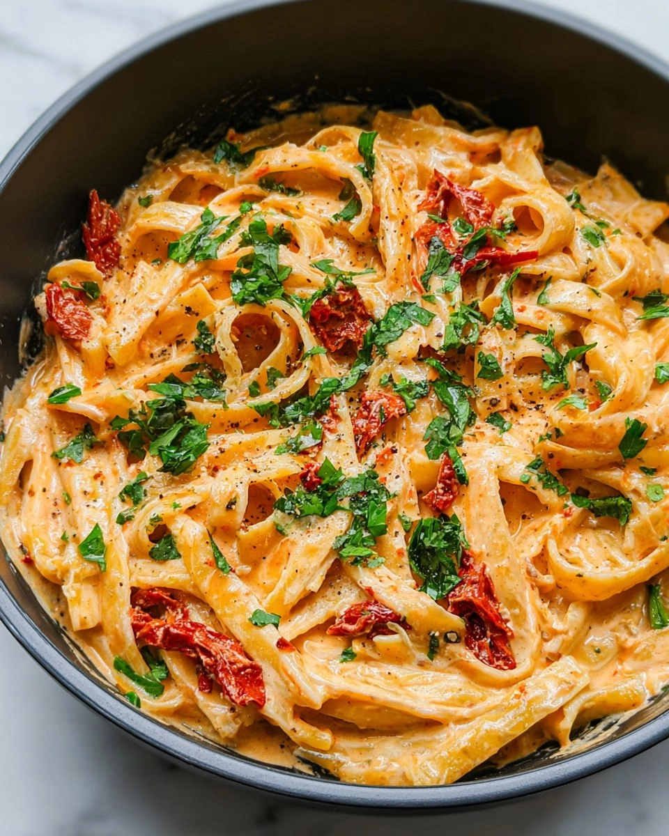 Creamy Vegan Sun-Dried Tomato Pasta 112 Creamy Vegan Sun-Dried Tomato Pasta