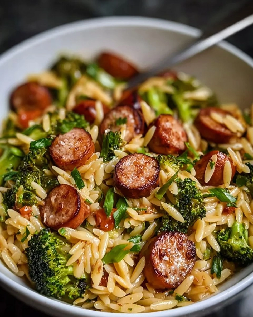 Chicken Sausage and Broccoli Orzo 92 Chicken Sausage and Broccoli Orzo