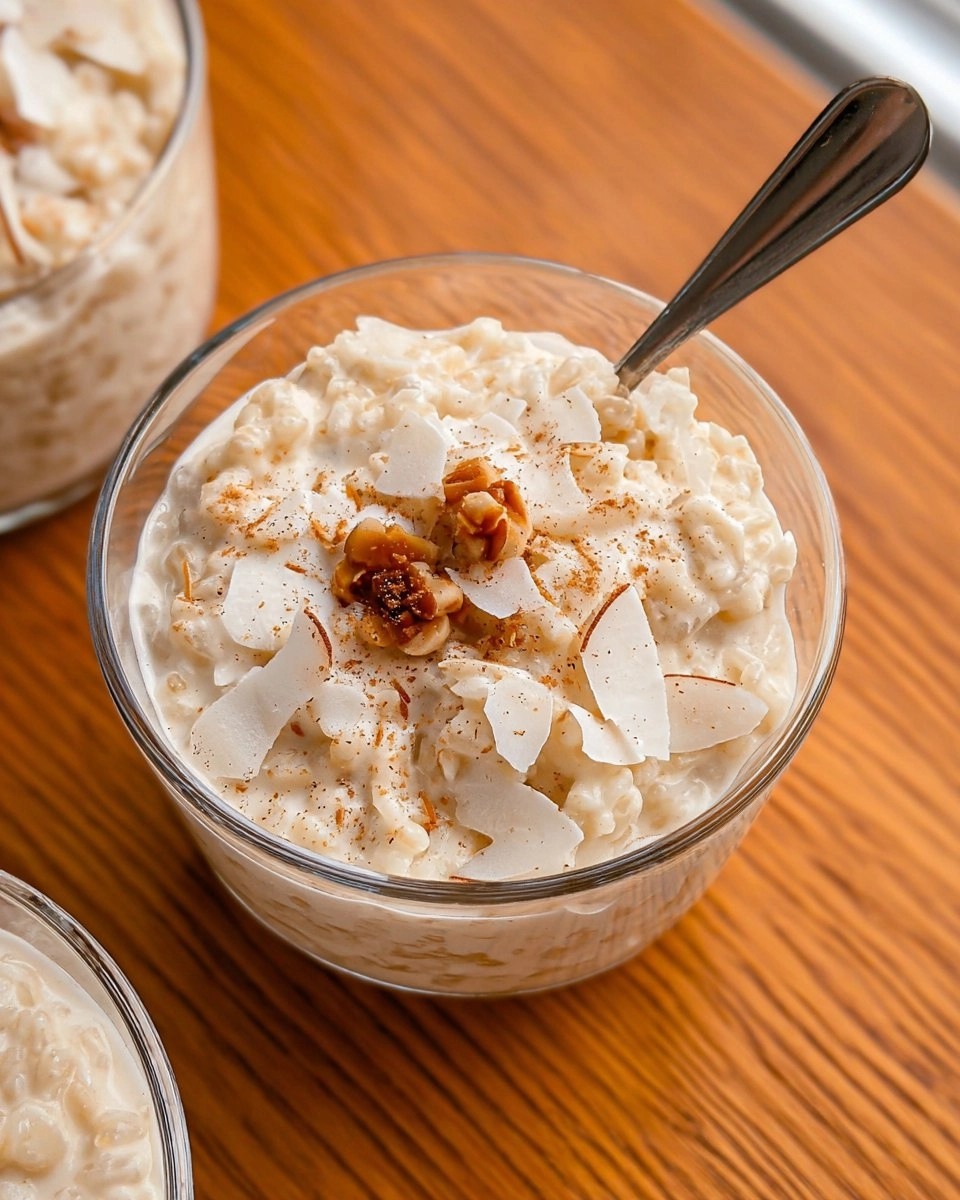 Easy Coconut Rice Pudding: Creamy Comfort Tropical Dessert