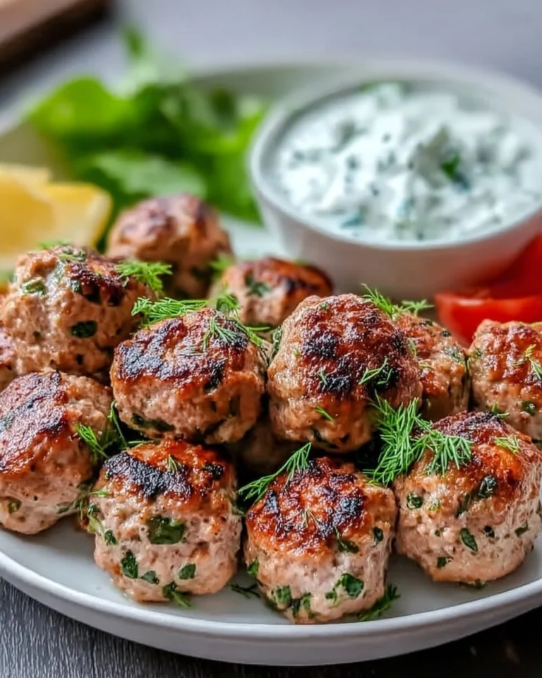 Easy-Greek-Turkey-Meatballs-with-Tzatziki-Recipe