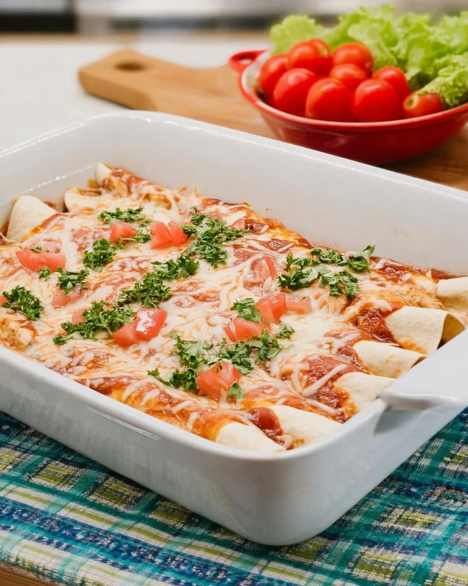 Easy Healthy Chicken Enchiladas