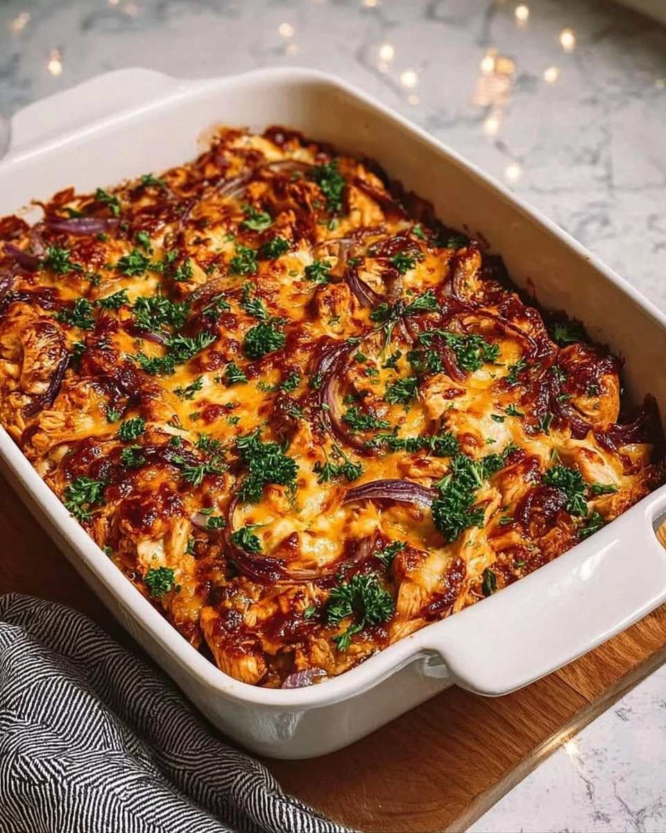 Easy Keto BBQ Chicken Casserole