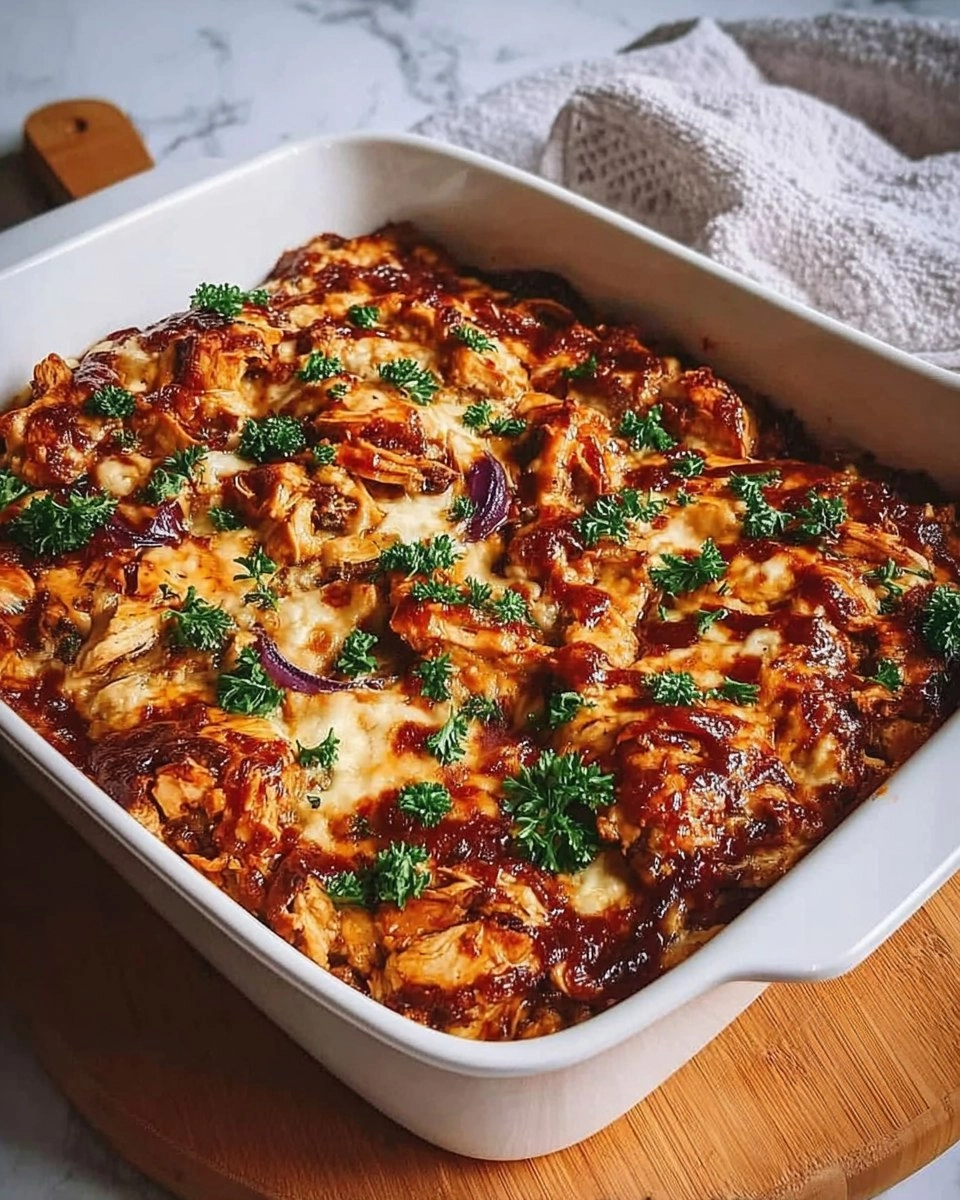 Easy Keto BBQ Chicken Casserole