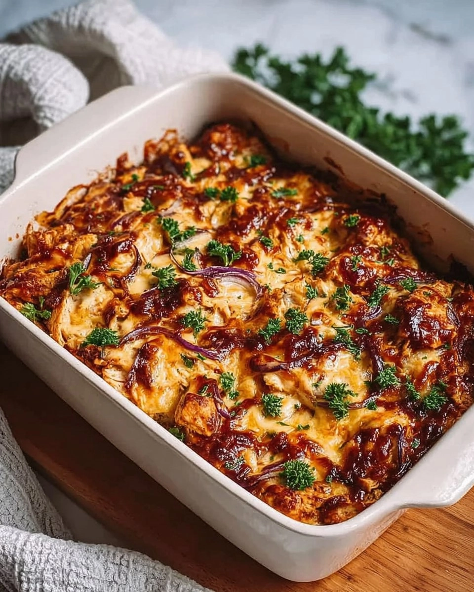 Easy Keto BBQ Chicken Casserole