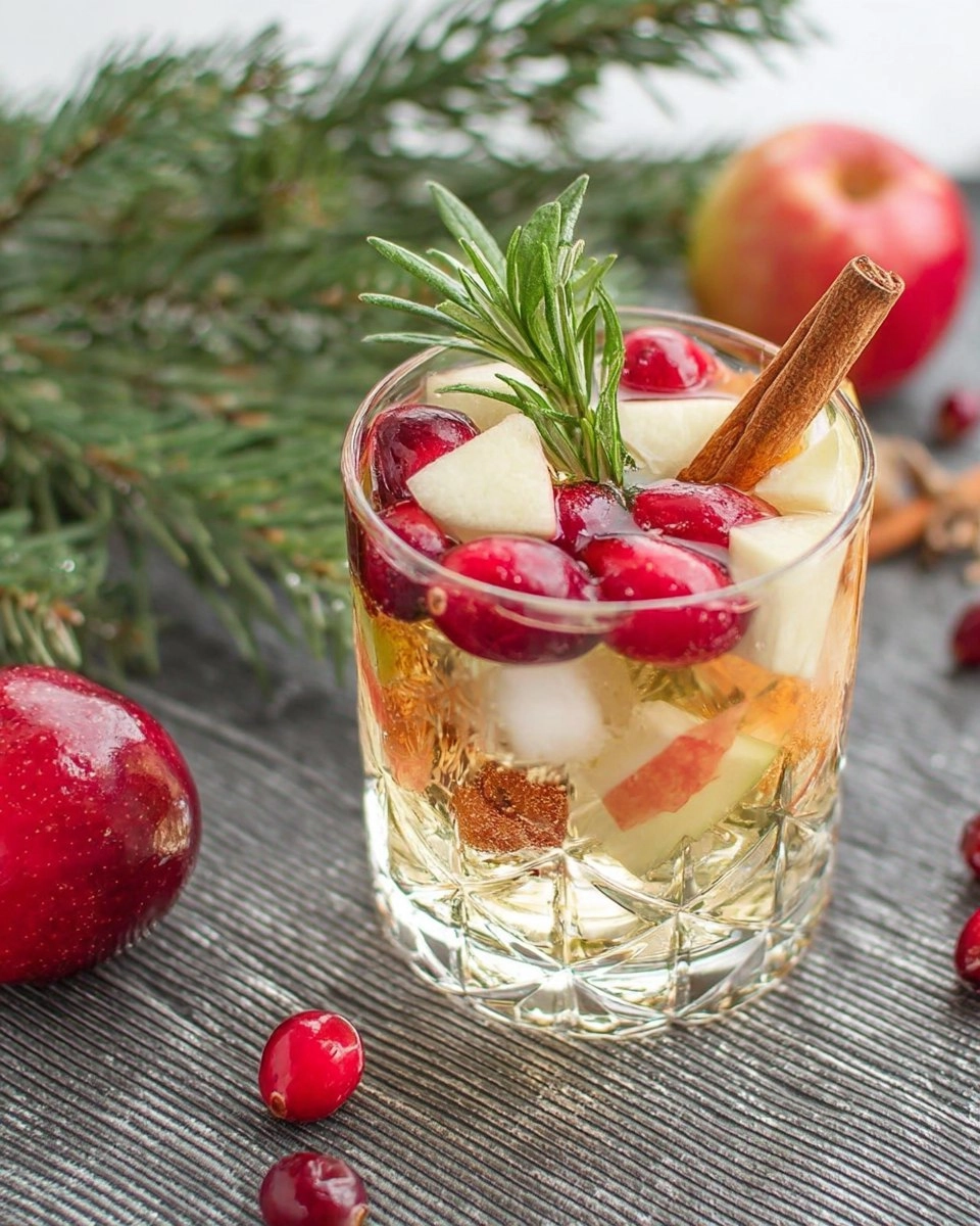 Festive White Christmas Sangria