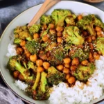 GARLIC-BROCCOLI-STIR-FRY-WITH-CHICKPEAS-Recipe