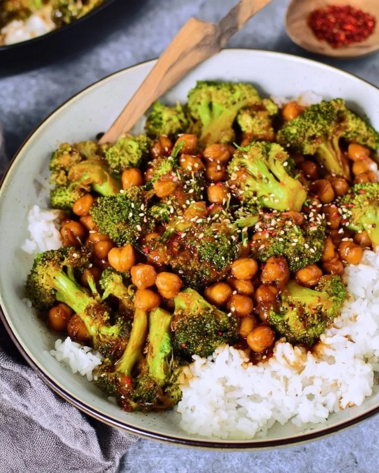GARLIC-BROCCOLI-STIR-FRY-WITH-CHICKPEAS-Recipe