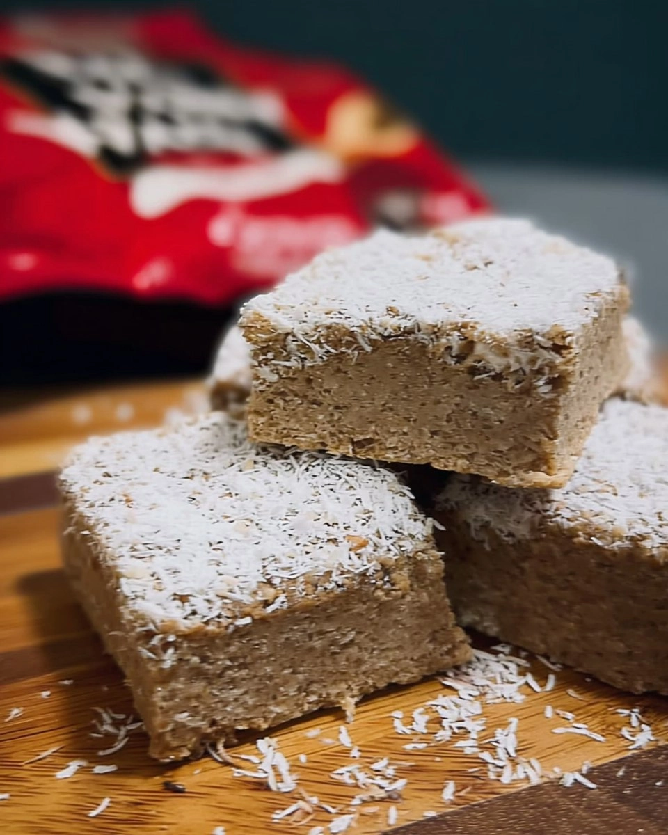 Healthy Coconut Vanilla Protein Bars