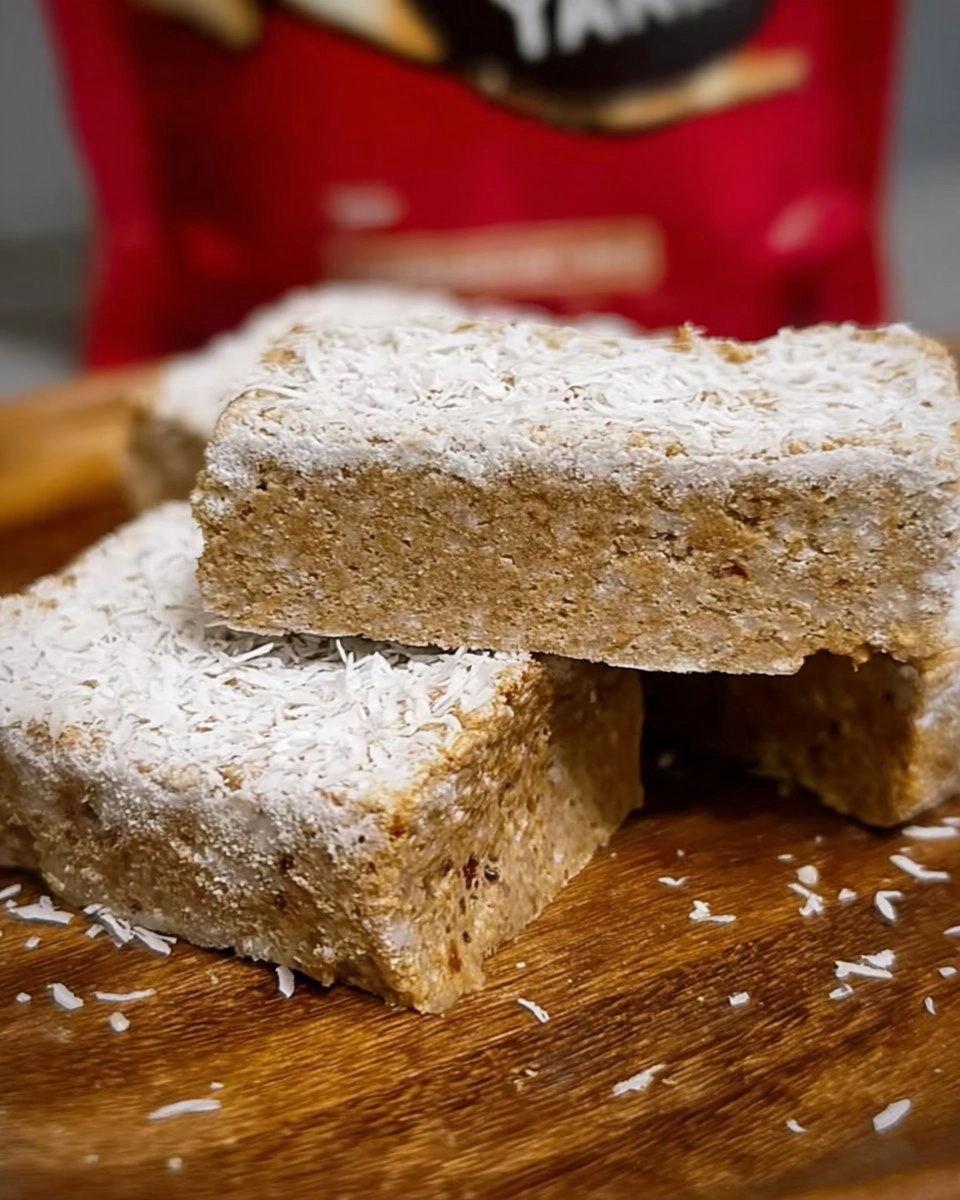 Healthy Coconut Vanilla Protein Bars